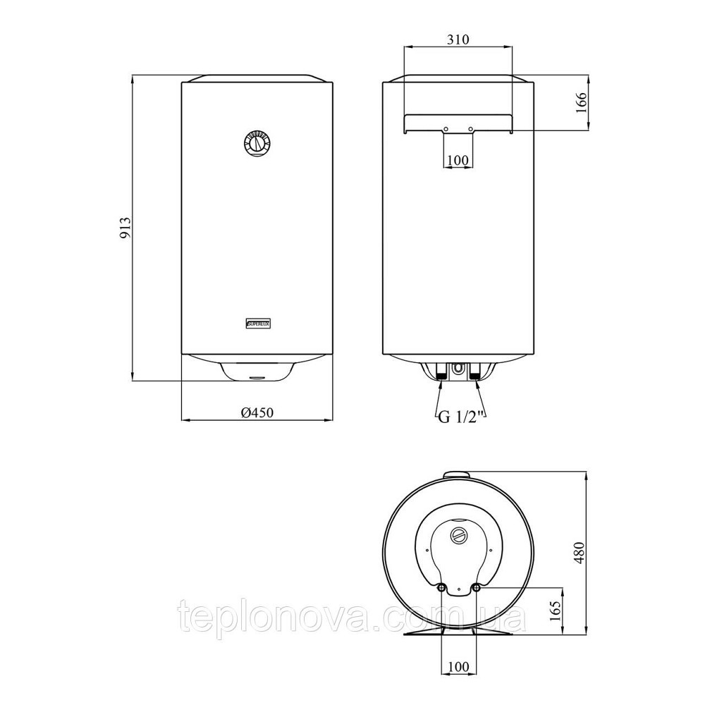 Водонагрівач Ariston Superlux 100V 1,5K EU2 з мокрим ТЕНом 4015006 Чернівці - фото 2