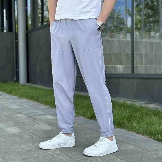 Чоловічі легкі джогери із софту сірі Pobedov Weekend Київ