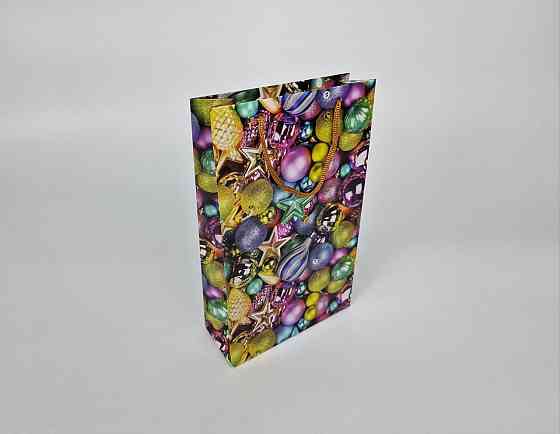 Новорічні пакети для подарунків, середній 17x26x8-029 (12 шт.) Харків