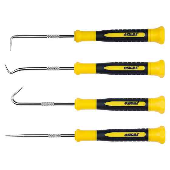 Набір гачків для слюсарних робіт 4 шт. SIGMA (4003411) Київ