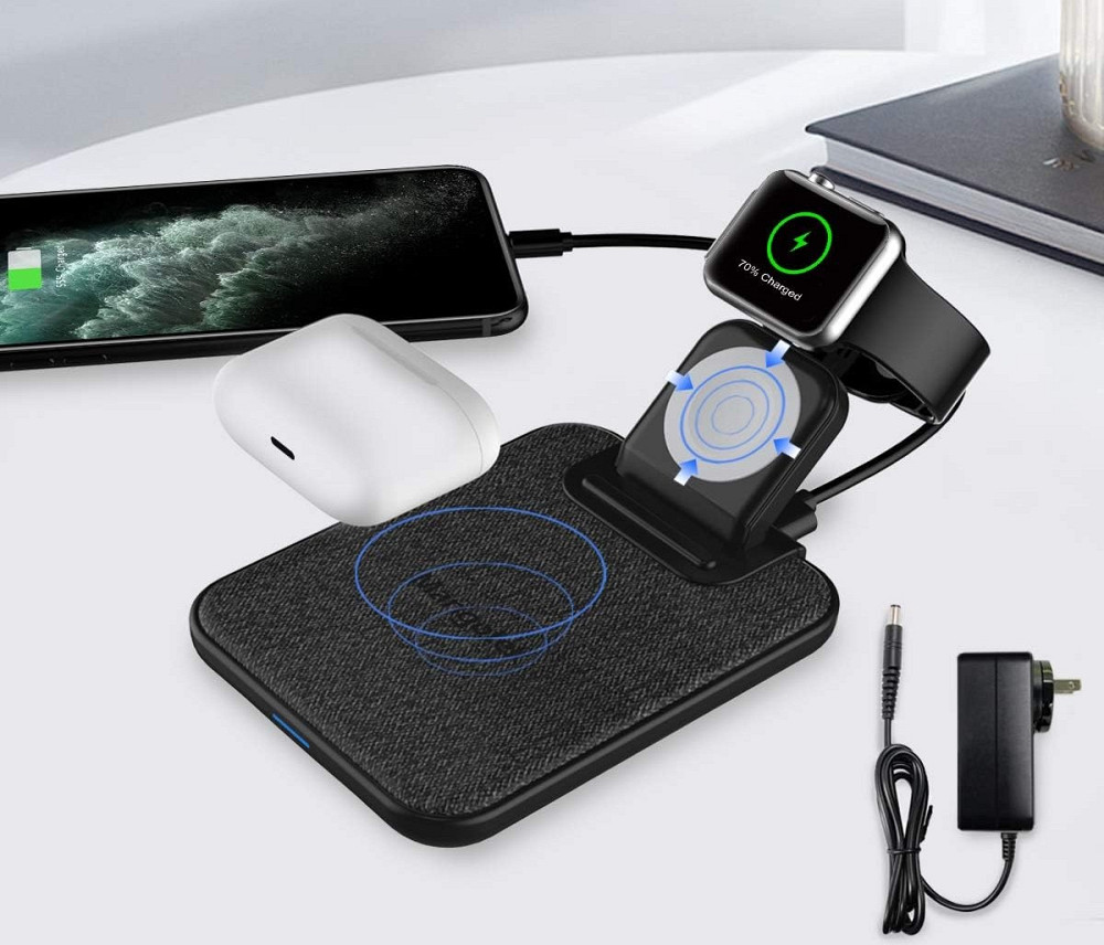 Безпровідна зарядка 3 в 1 Mangotek RWC36 Луцьк - фото 1