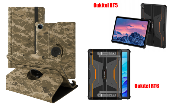 Чохол Spinner360 для планшета Oukitel RT3, Oukitel RT3 Pro, колір Xaki Київ