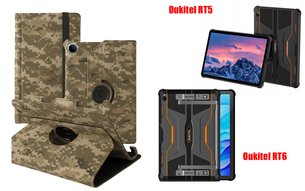 Чохол Spinner360 для планшета Oukitel RT3, Oukitel RT3 Pro, колір Xaki Київ - фото 1