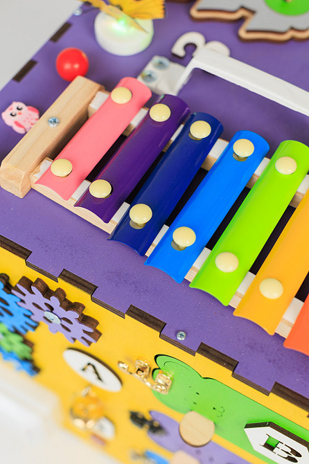 Бизиборд бизикуб 30см Развивающая игрушка детский большой натуральный деревянный Бизиборд бизикуб детский для мальчика и девочки Тернополь - изображение 18