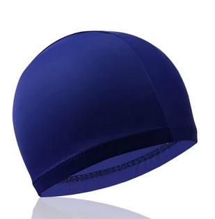 Шапочка для плавання текстильна темно-синя Київ - фото 1