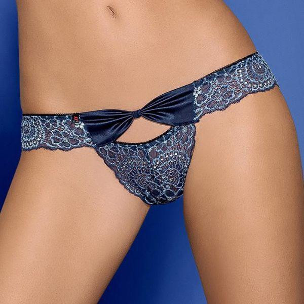 Трусики сині Obsessive Auroria Panties L / XL Sex Aura Київ - фото 1
