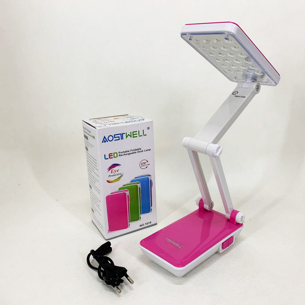 Настольная лампа Topwell 1019 Голубая аккумуляторная светодиодная регуляция уровня наклона. Цвет: красный WV-57 Львов - изображение 3