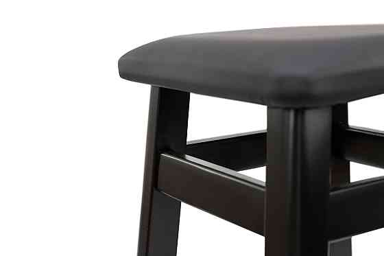 Табурет БАРНИЙ КВАДРАТНИЙ М'ЯКИЙ (80 см), венге Дніпро