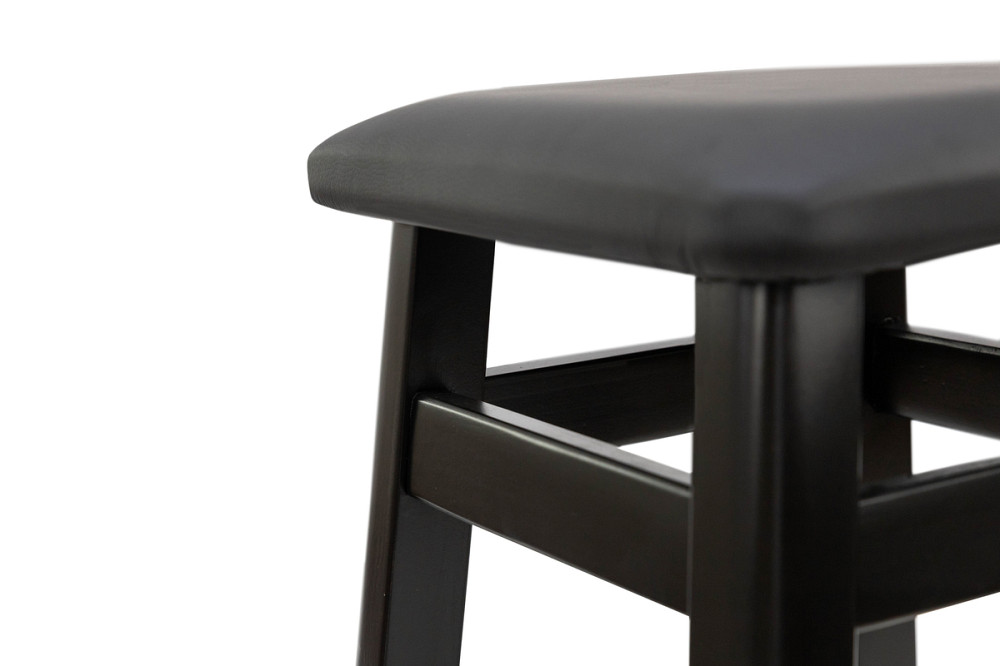 Табурет БАРНИЙ КВАДРАТНИЙ М'ЯКИЙ (80 см), венге Дніпро - фото 3