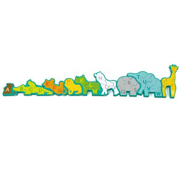 Деревянный пазл-алфавит Hape Парад зверей 26 эл. (E1627) Харьков - изображение 19