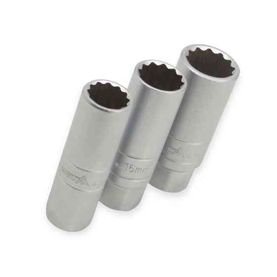 Головка свечная 3/8 14,16,18мм 3шт CrV Мукачево