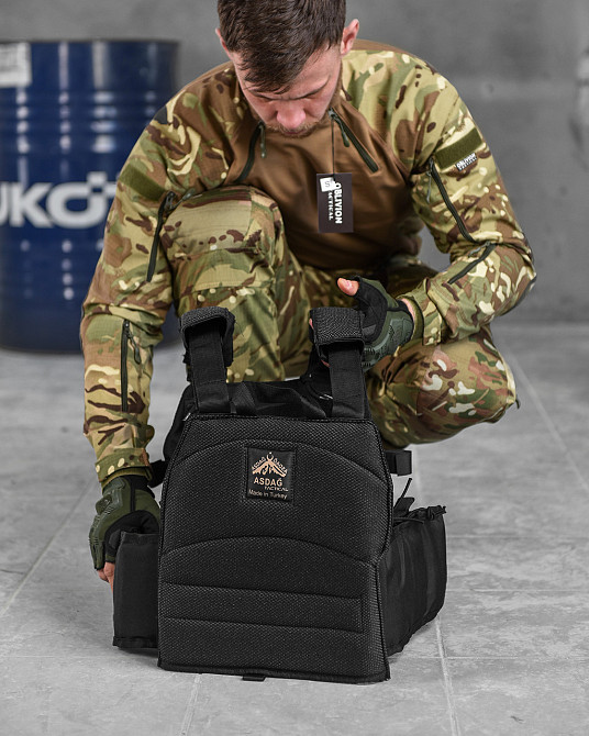 Плитоноска чорна Турція АСДАГ asdg броник 4 скидання Одеса - фото 14