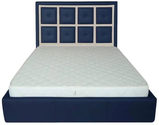 Кровать Двуспальная Windsor Standart 180 х 190 см Fly 2227/2207 Сине-бежевый Киев