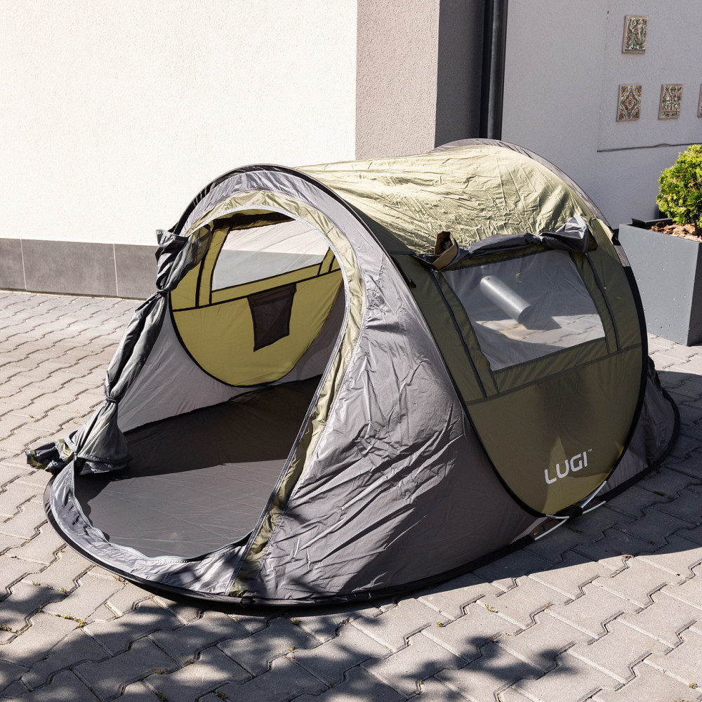 Намет туристичний 245×145×100 (см) кемпінговий для риболовлі 2 х місний Зелений LU-030GR Київ - фото 5