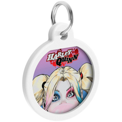 Адресник для тварин WAUDOG Smart ID з QR паспортом "Харлі Квін", круг 25 мм (0625-1001ru-eng) Вінниця - фото 2