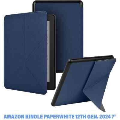 Чехол для электронной книги BeCover Ultra Slim Origami Amazon Kindle Paperwhite 12th Gen. 2024 7" Deep Blue (712838) Винница