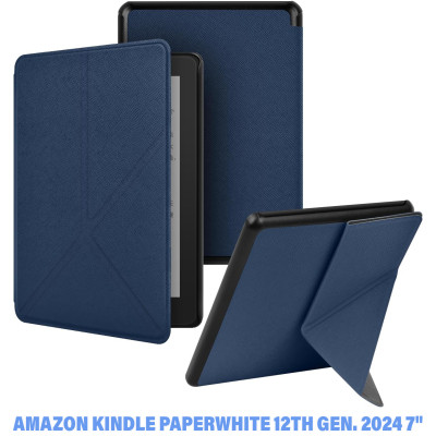 Чохол до електронної книги BeCover Ultra Slim Origami Amazon Kindle Paperwhite 12th Gen. 2024 7&quot; Deep Blue (712838) Вінниця - фото 1