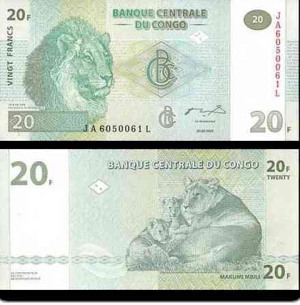Конго Д. Рес/Congo D. Rep 20 Francs 2003 P94A UNC Полтава