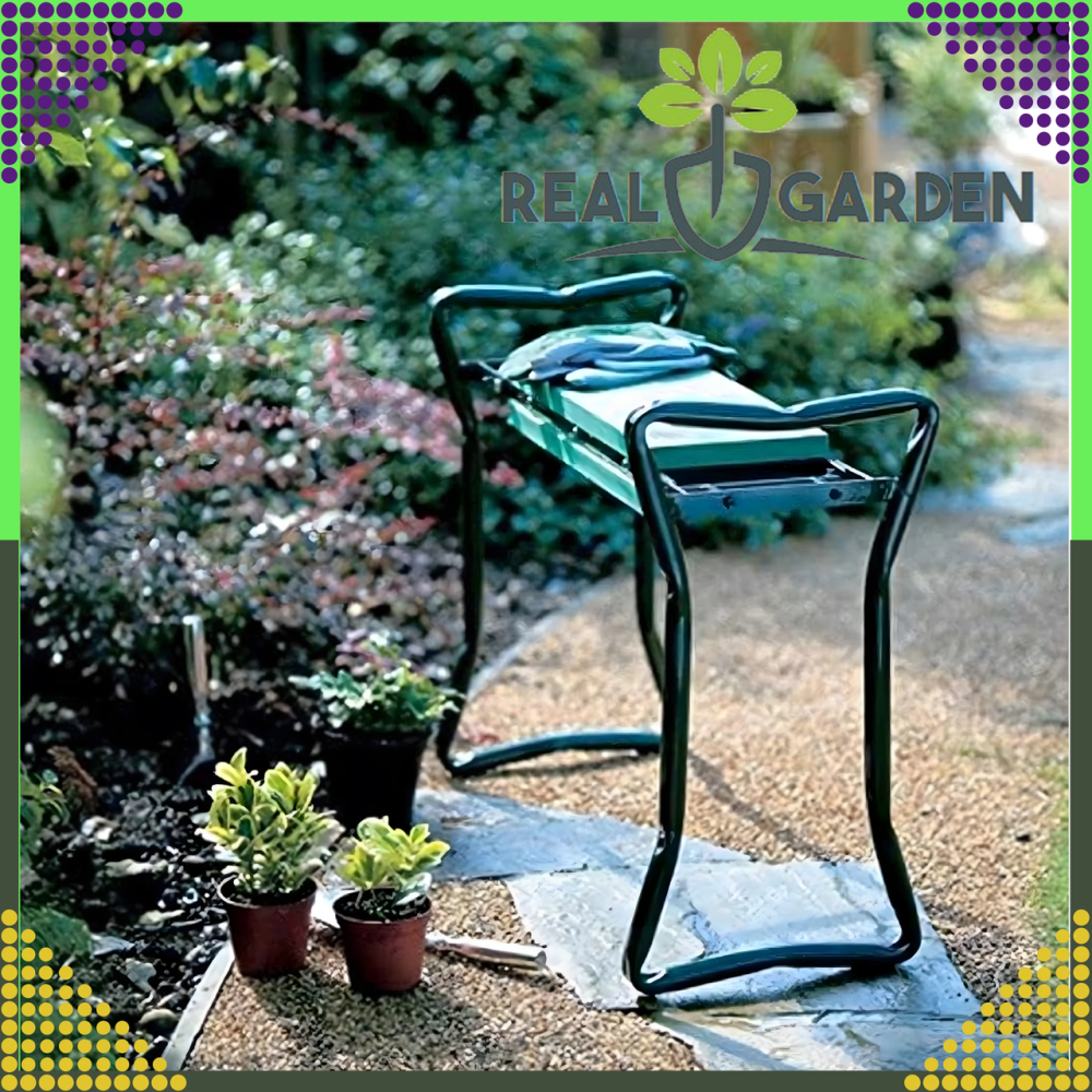 Садовий складаний стілець-колінник 3в1 + 2 органайзери (сумки для інструментів) Київ - фото 3