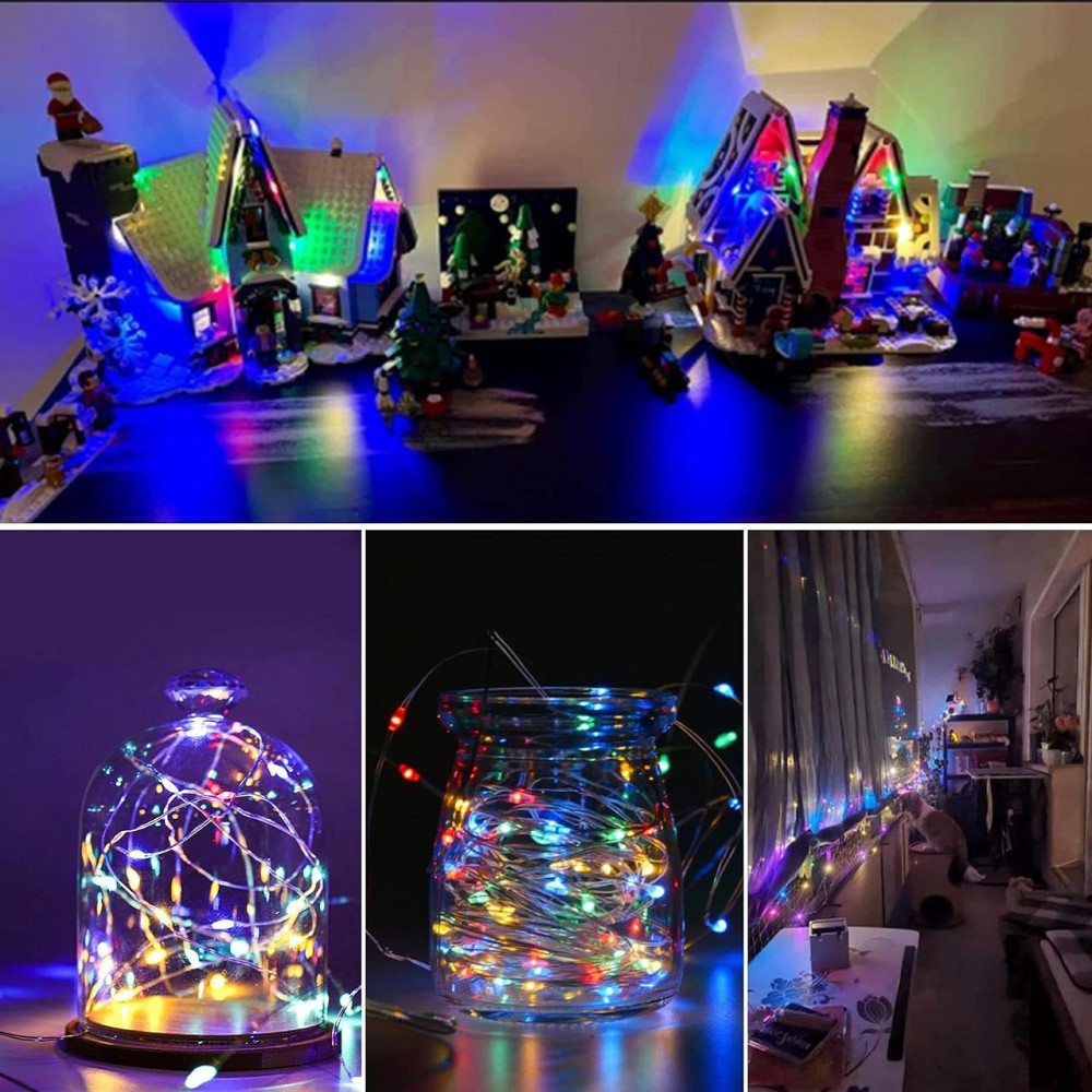 Светодиодная гирлянда Augone 120 LED, 20 м, USB, 8 режимов, таймер, пульт ДУ, IP65, разноцветная, комплект 2 шт Киев - изображение 14