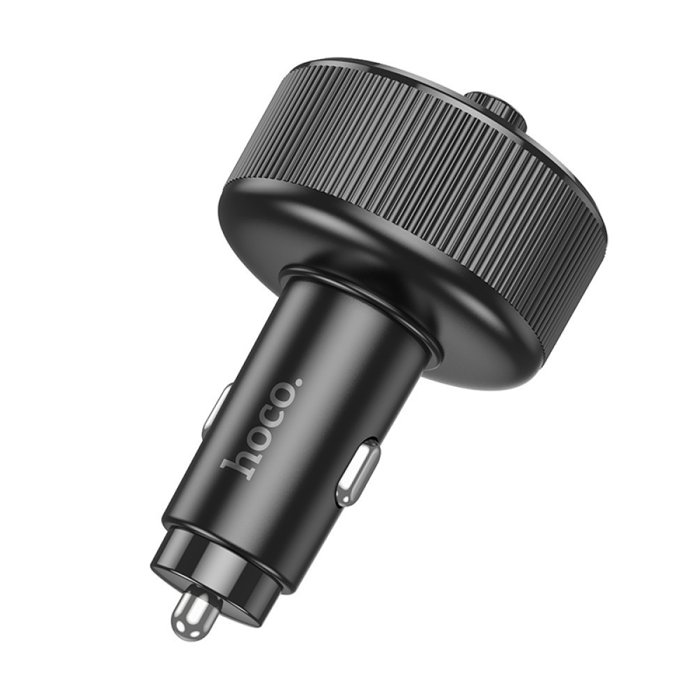 АЗП з FM-модулятором HOCO E82 Guerrero PD30W+QC3.0 car BT FM transmitter Black Одеса - фото 4