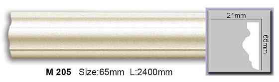 Молдинг гладкий полиуретановый Harmony M 205 Днепр