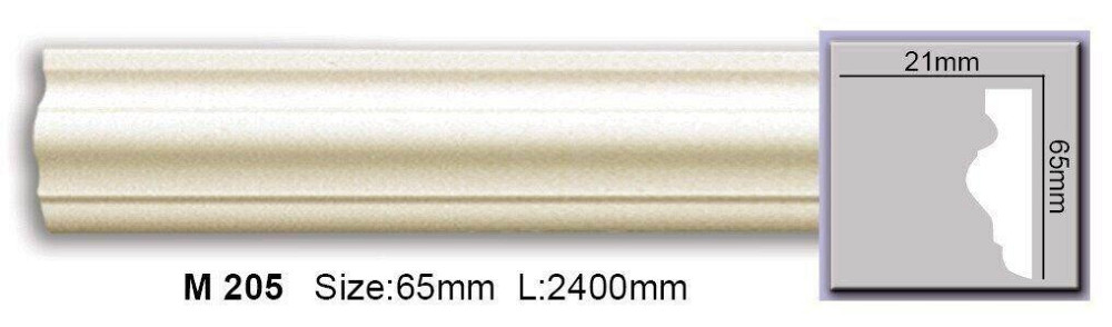 Молдинг гладкий полиуретановый Harmony M 205 Днепр - изображение 1