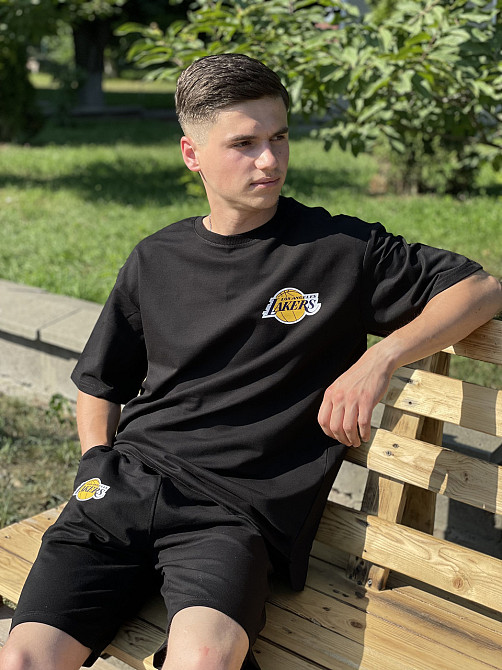 Костюм комплект Oversize літній Unisex  - Lakers (шорти + футболка) Чернівці - фото 2