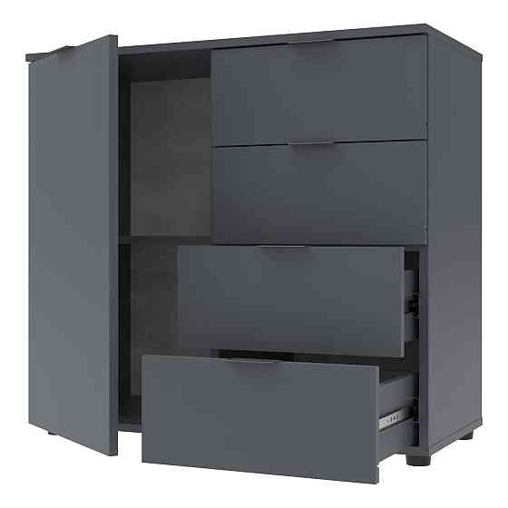 Комод в гостиную Doros Рон 1 80х38х81 см Графит (DRS-011293) Днепр