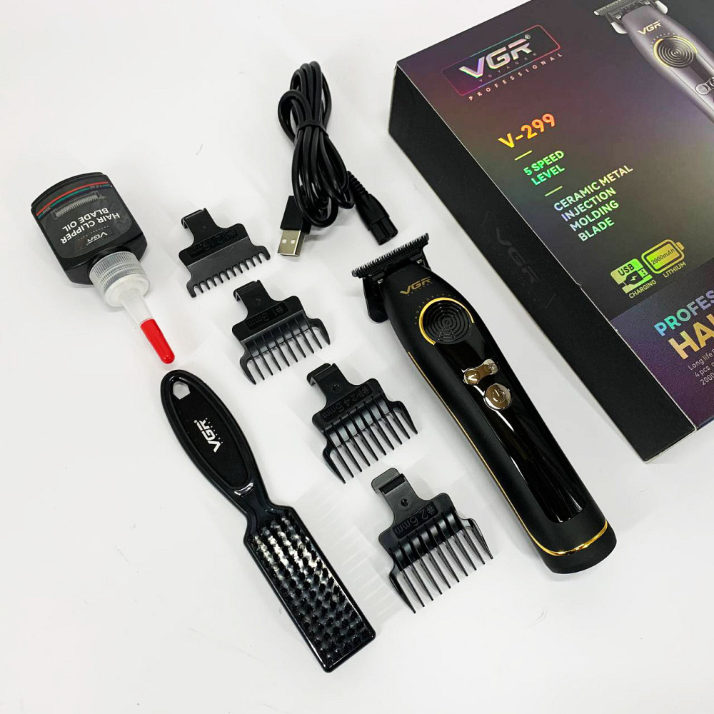 Машинка для стрижки волосся для професіоналів VGR V-299 Електробритва голови UB-97 Київ - фото 6