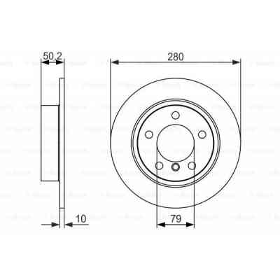 Тормозной диск Bosch 0 986 479 728 Винница