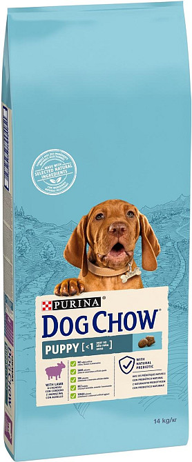 Сухий корм для цуценят Dog Chow Puppy Lamb з ягням, 14 кг Вінниця - фото 1
