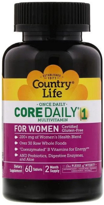 Вітаміни для жінок Country Life Multivitamins 60 таблеток Київ - фото 1