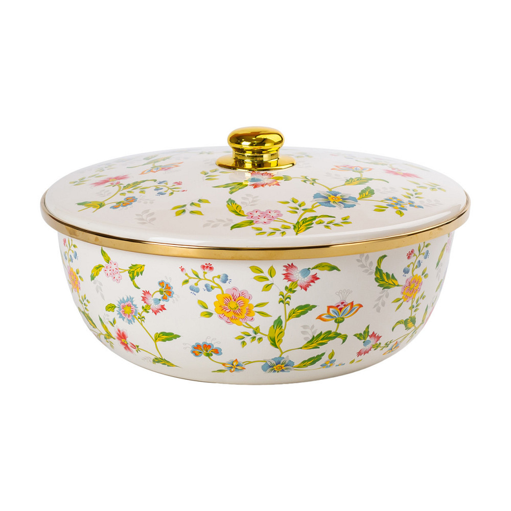 Емальована каструляз кришкою 5,5 л Велика HP-2-113 Київ - фото 3