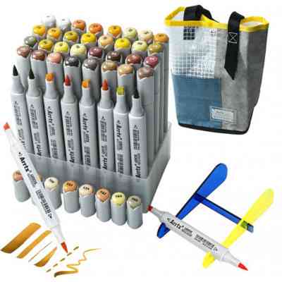 Художественный маркер Arrtx Спиртовые Oros ASM-03YL 40 цветов, желтые оттенки (LC302499) Винница