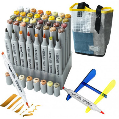 Художественный маркер Arrtx Спиртовые Oros ASM-03YL 40 цветов, желтые оттенки (LC302499) Винница - изображение 1