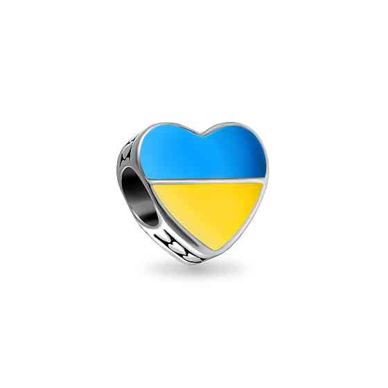 Срібний шарм «Любов до України» MasterSem Київ
