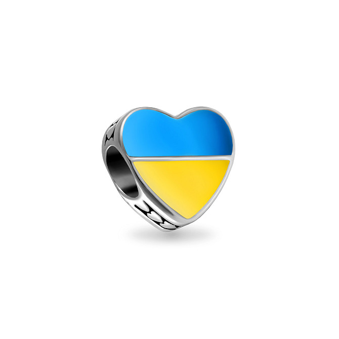 Срібний шарм «Любов до України» MasterSem Київ - фото 1