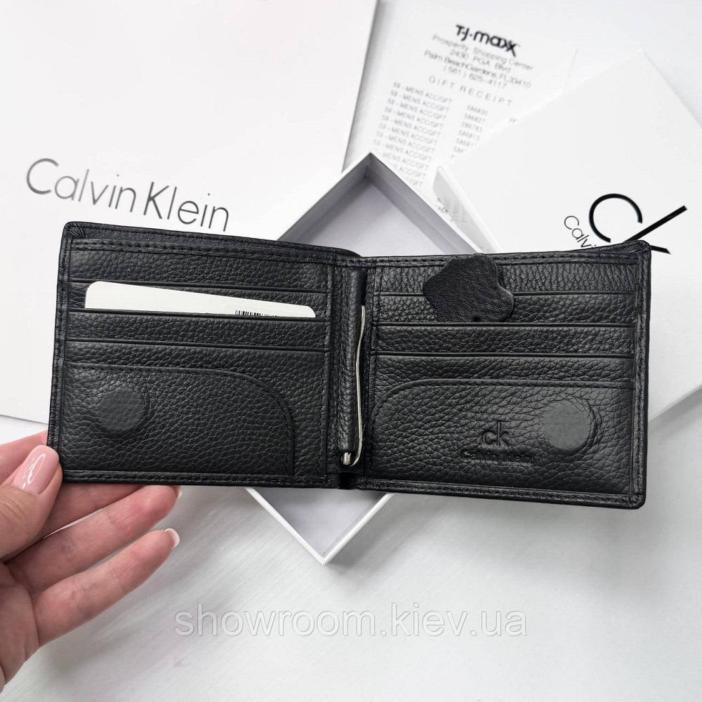 Чоловічий брендовий шкіряний гаманець на магніті Boss (6607) Київ - фото 5