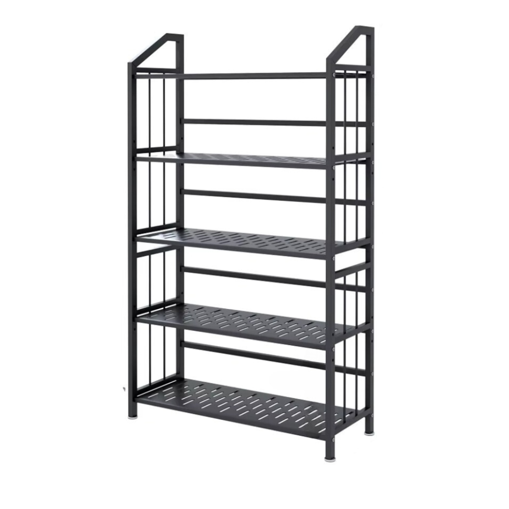 Стелаж универальный на 5 полок металлический многофункциональный цвет черный Каменец-Подольский - изображение 2