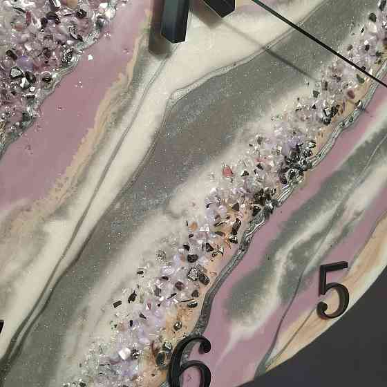 Часы настенные 40 см из эпоксидной смолы ручной работы Днепр