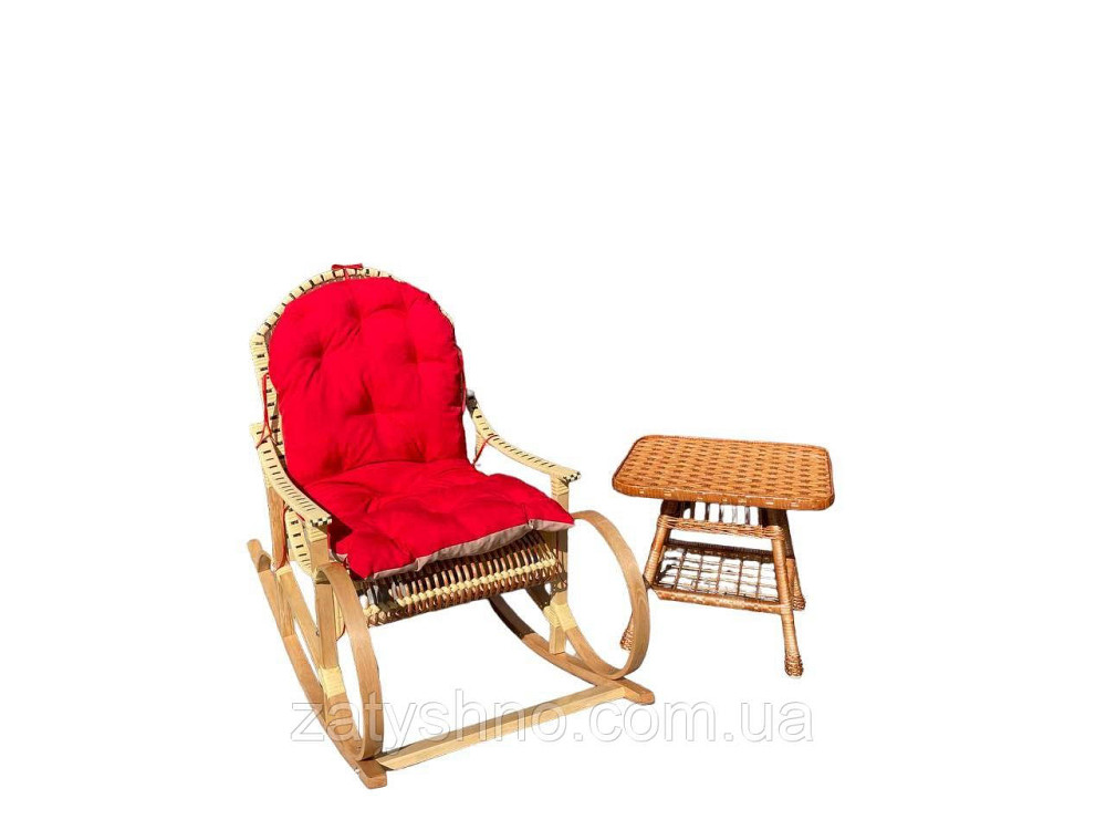 Кресло-качалка и столик, комплект Киев - изображение 2