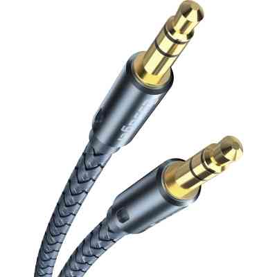 Кабель мультимедийный 3.5mm M to 3.5mm M 5.0m gray Essager (EYP35-DYD0G) Вінниця