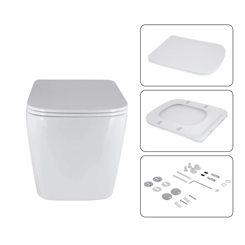 Готове рішення Qtap для ванної кімнати: підвісний унітаз Tern Ultra Quiet 525x345x360 + комплект інсталяції Nest 4 в 1 (лінійна Київ - фото 7