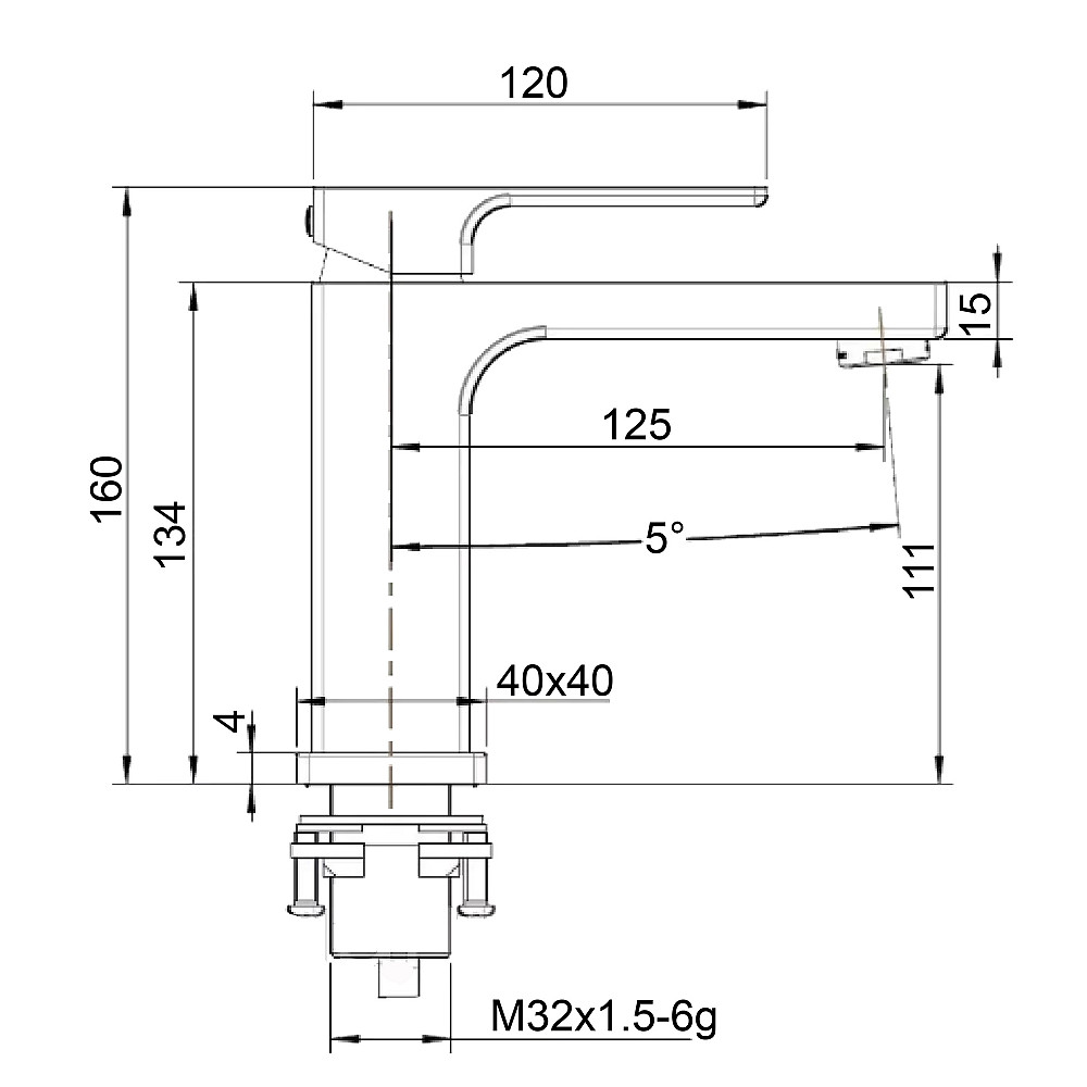 Змішувач для умивальника Globus Lux PIANO GLPN-0401 Тернополь - изображение 7