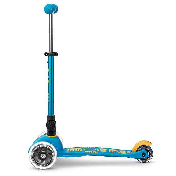 Самокат MICRO складний серії Mini Deluxe Foldable LED – Блакитний океан Дніпро