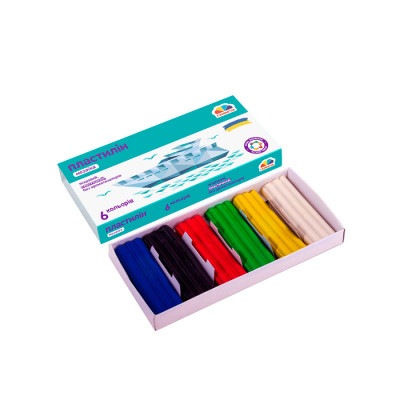 Пластилін ГАММА&apos;UA Мозаїка 6 кольорів 72 г (4820219217084) Вінниця - фото 2