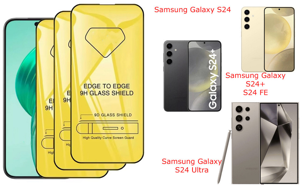 Захисне скло DefenzoGlass для Samsung Galaxy S24, S24+, S24 FE, S24 Ultra – подвійна міцність Київ - фото 3