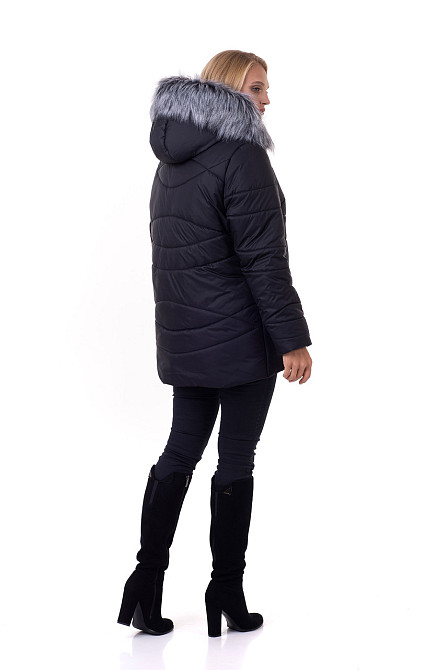 Оригінальна куртка зимова жіноча з хутром 162 Київ - фото 3