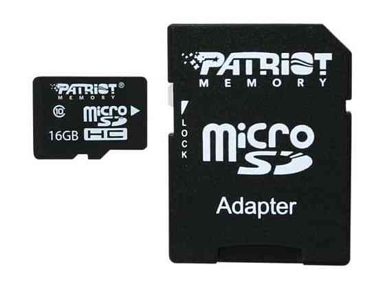 microSDHC (UHS-1) Patriot LX Series 16Gb class 10 (adapter SD) Київ